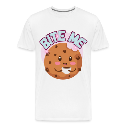 Bite Me – Men's Premium T-Shirt - white
