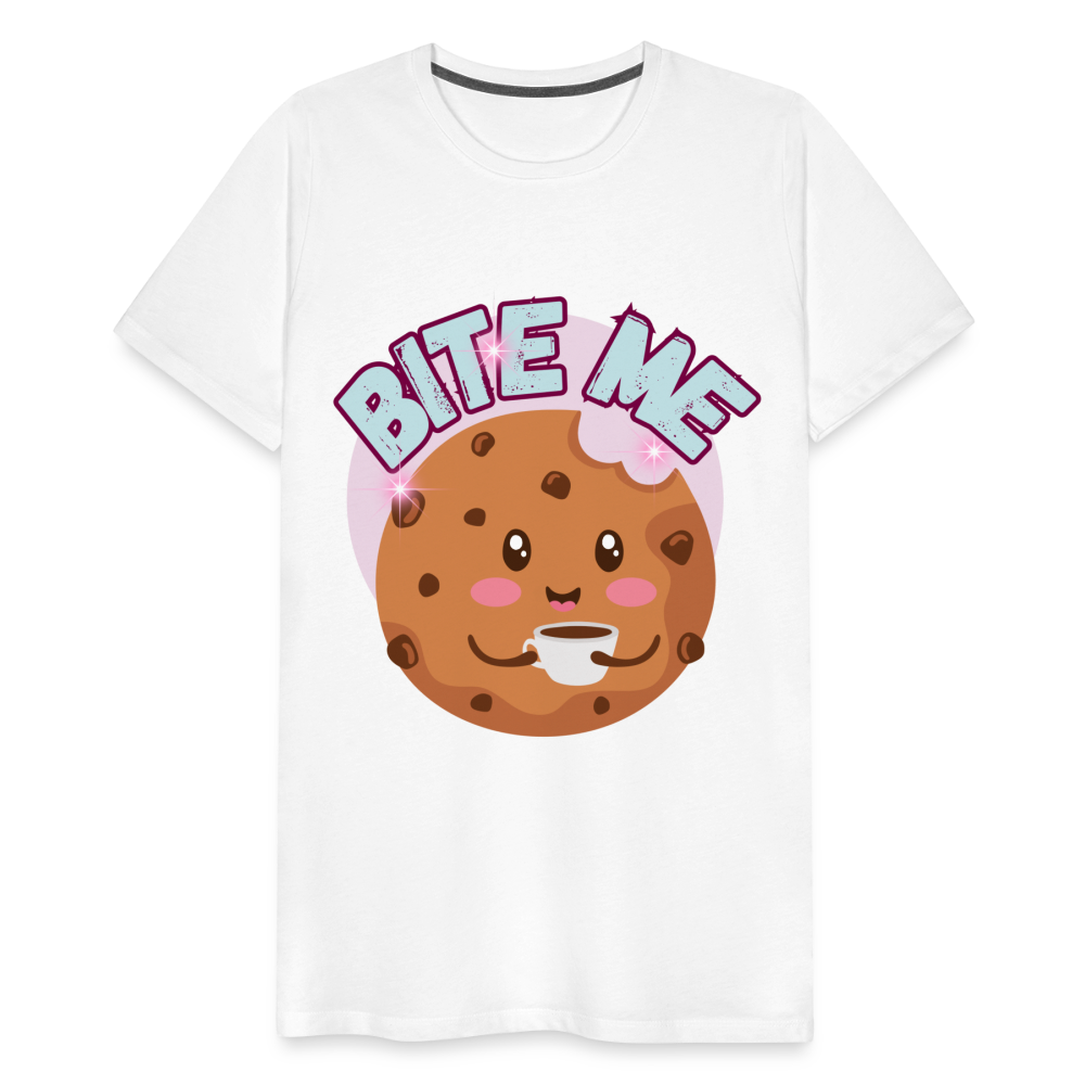 Bite Me – Men's Premium T-Shirt - white