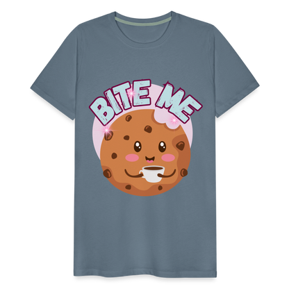 Bite Me – Men's Premium T-Shirt - steel blue