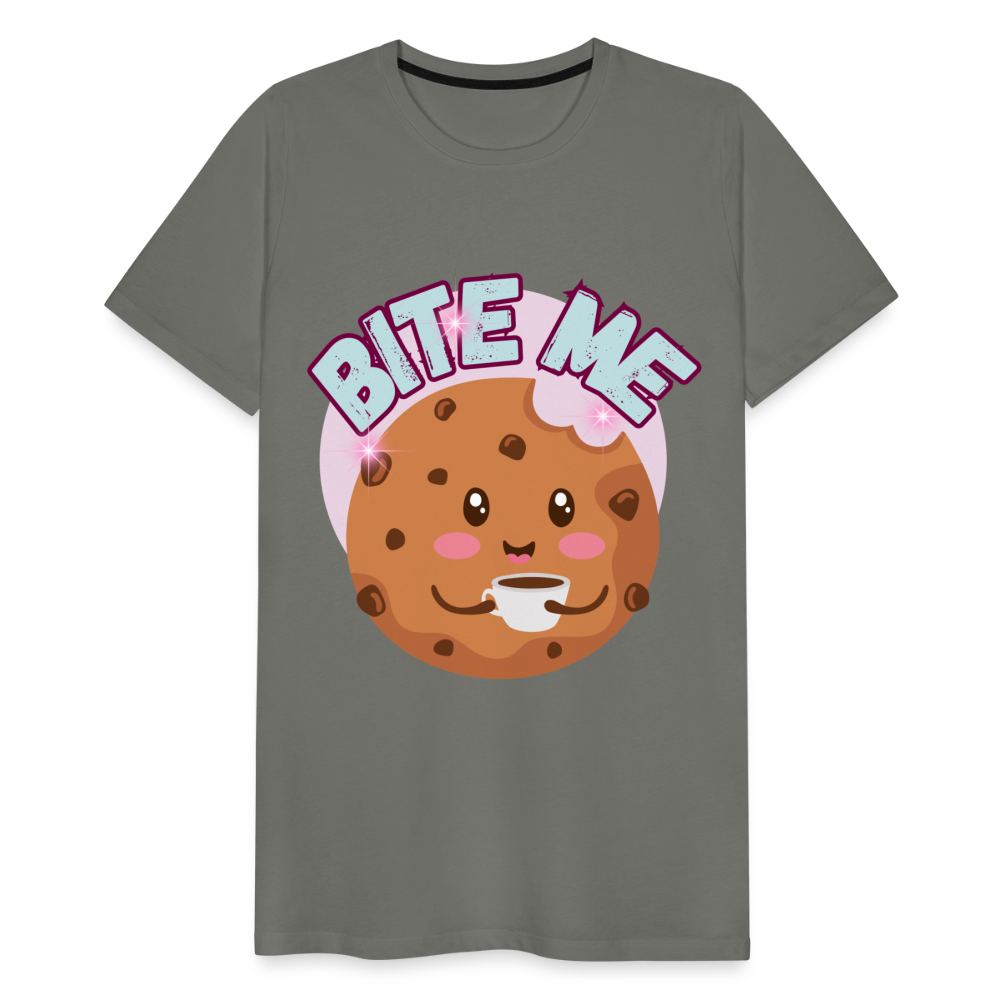 Bite Me – Men's Premium T-Shirt - asphalt gray