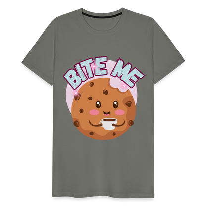 Bite Me – Men's Premium T-Shirt - asphalt gray