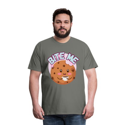 Bite Me – Men's Premium T-Shirt - asphalt gray