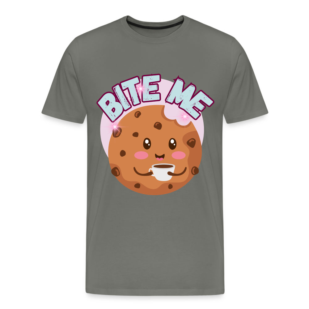 Bite Me – Men's Premium T-Shirt - asphalt gray