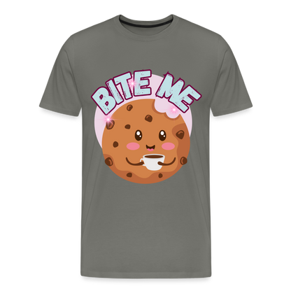 Bite Me – Men's Premium T-Shirt - asphalt gray