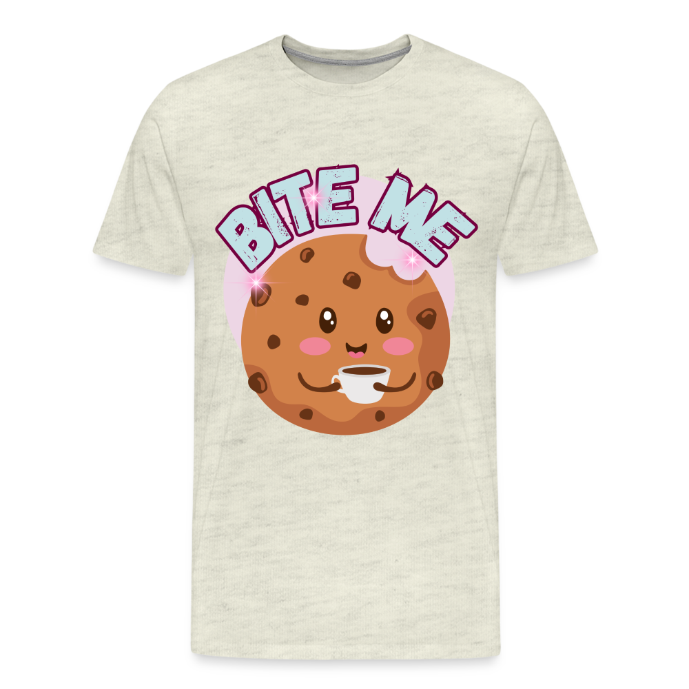 Bite Me – Men's Premium T-Shirt - heather oatmeal