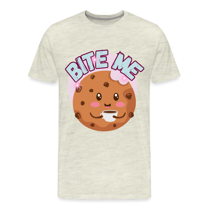 Bite Me – Men's Premium T-Shirt - heather oatmeal