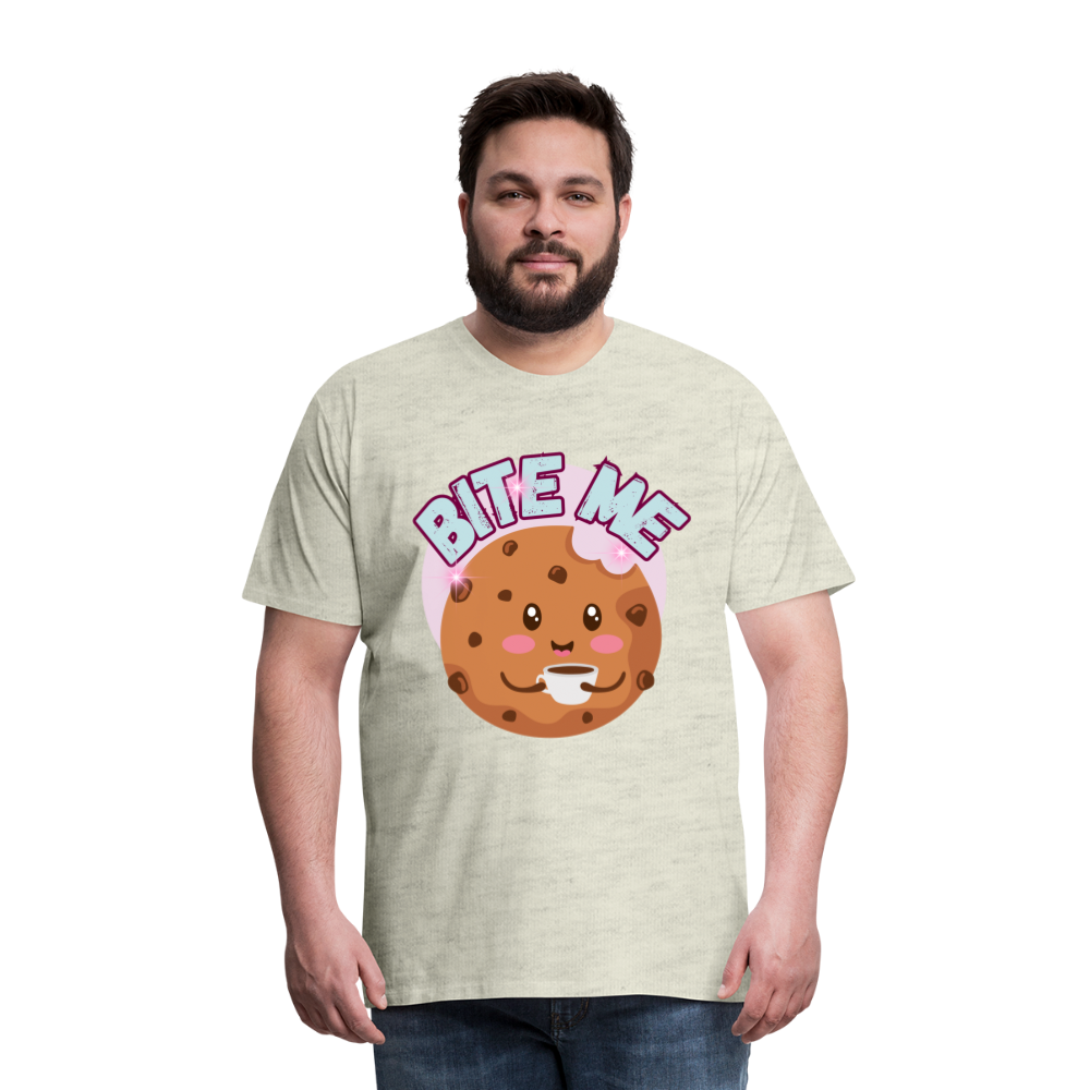 Bite Me – Men's Premium T-Shirt - heather oatmeal