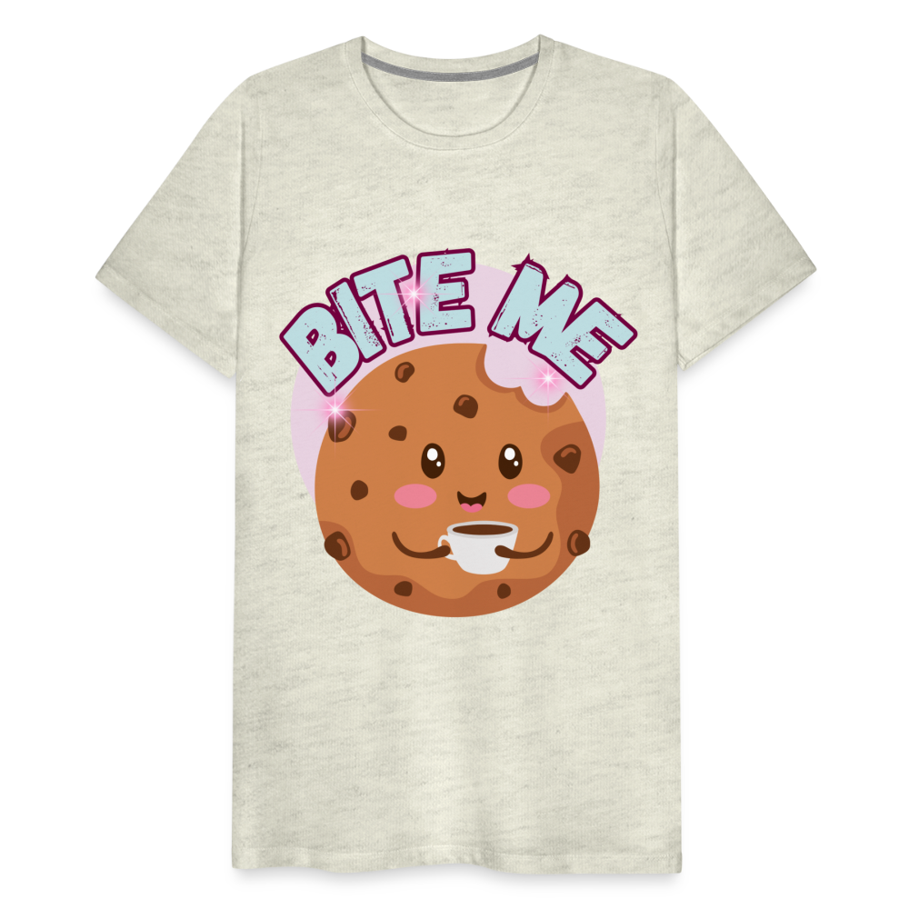 Bite Me – Men's Premium T-Shirt - heather oatmeal