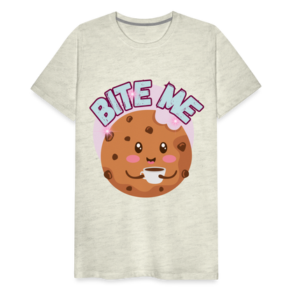 Bite Me – Men's Premium T-Shirt - heather oatmeal