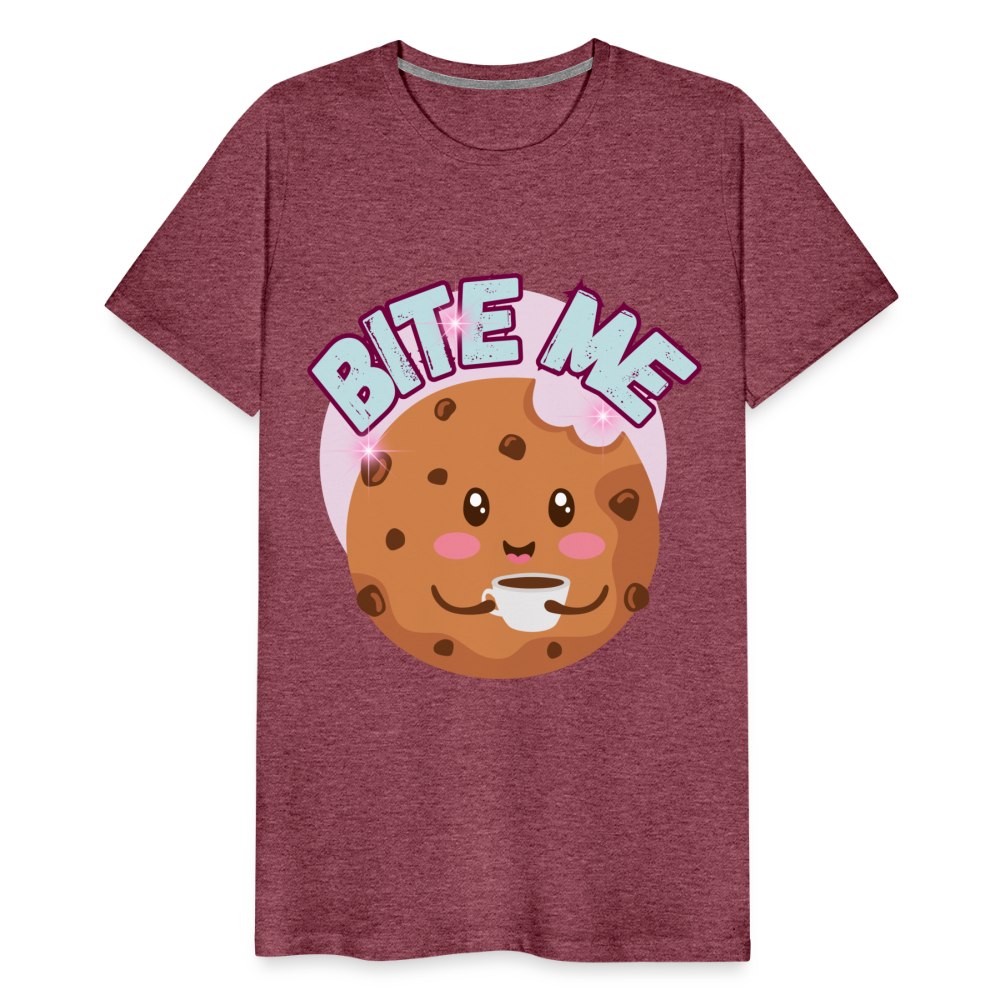 Bite Me – Men's Premium T-Shirt - heather burgundy