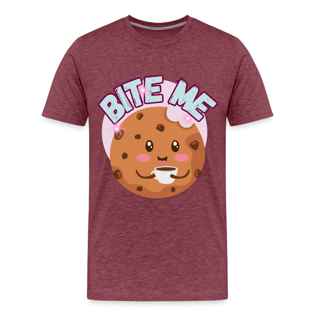 Bite Me – Men's Premium T-Shirt - heather burgundy