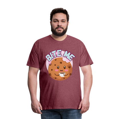 Bite Me – Men's Premium T-Shirt - heather burgundy