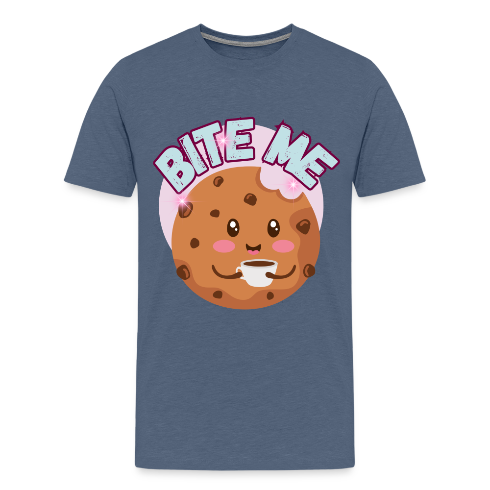 Bite Me – Men's Premium T-Shirt - heather blue