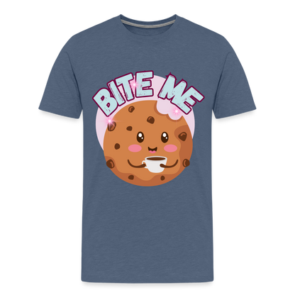 Bite Me – Men's Premium T-Shirt - heather blue