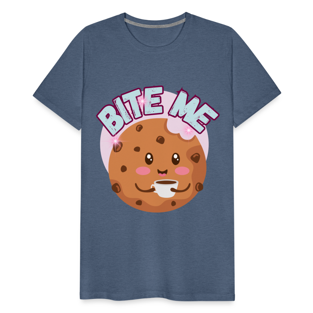 Bite Me – Men's Premium T-Shirt - heather blue