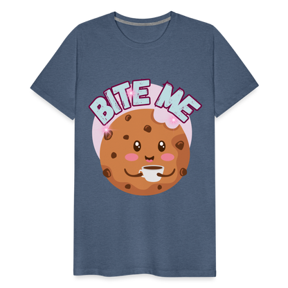 Bite Me – Men's Premium T-Shirt - heather blue