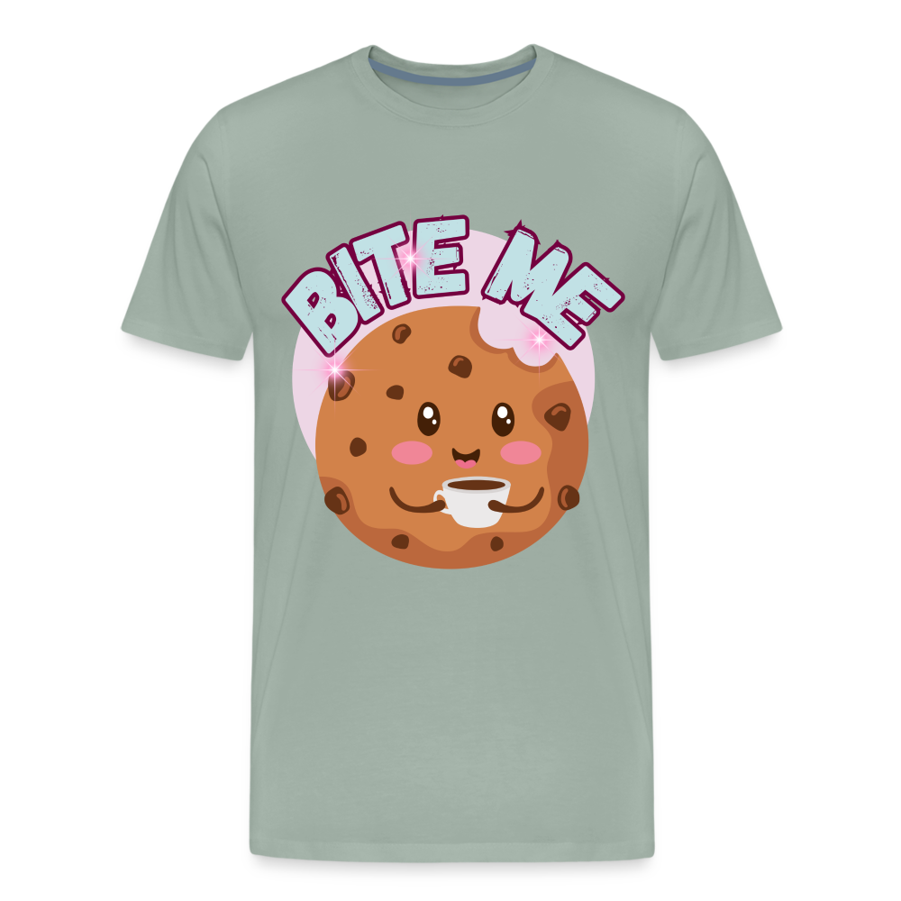 Bite Me – Men's Premium T-Shirt - steel green