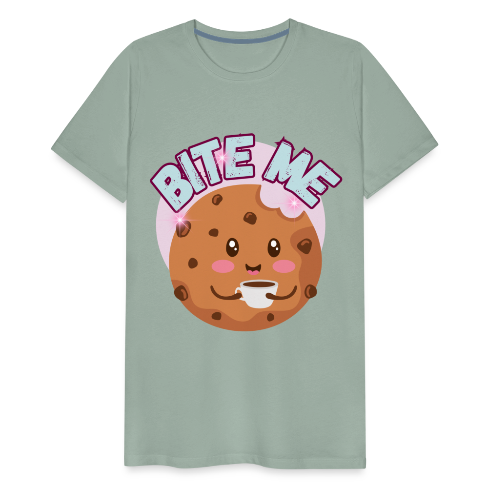 Bite Me – Men's Premium T-Shirt - steel green