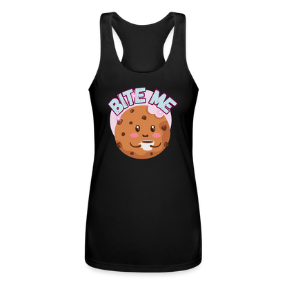 Bite Me – Women’s Performance Racerback Tank Top - black