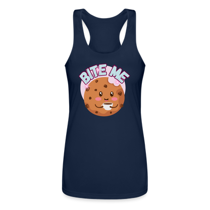 Bite Me – Women’s Performance Racerback Tank Top - navy
