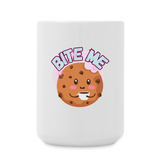 Bite Me – Coffee/Tea Mug 15 oz - white