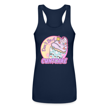 "Cupcake" – Women’s Performance Racerback Tank Top - navy