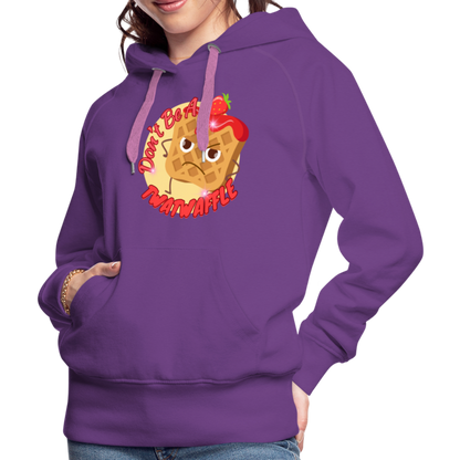 "Waffle" – Women’s Premium Hoodie - purple 