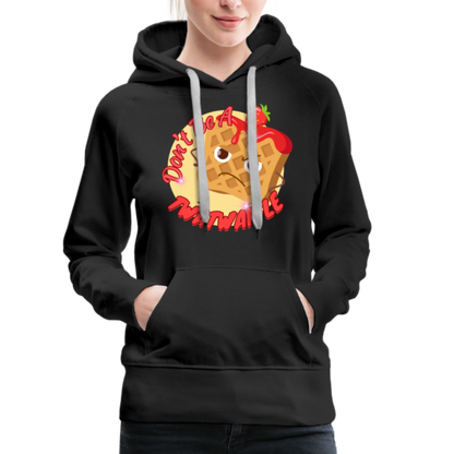 "Waffle" – Women’s Premium Hoodie - black