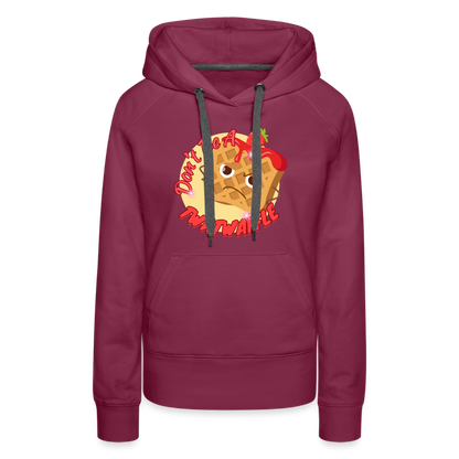 "Waffle" – Women’s Premium Hoodie - burgundy