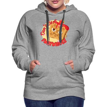 "Waffle" – Women’s Premium Hoodie - heather grey