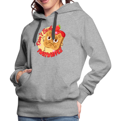 "Waffle" – Women’s Premium Hoodie - heather grey