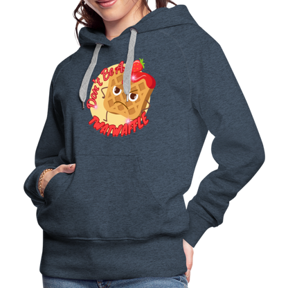 "Waffle" – Women’s Premium Hoodie - heather denim