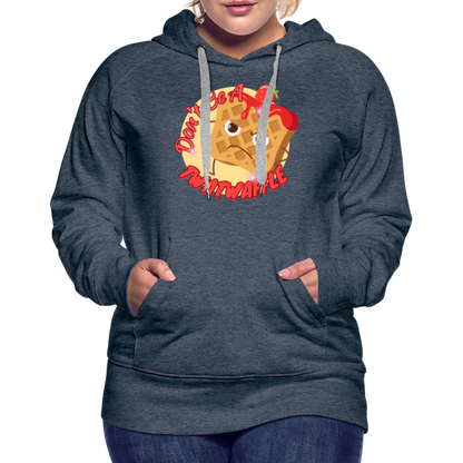 "Waffle" – Women’s Premium Hoodie - heather denim