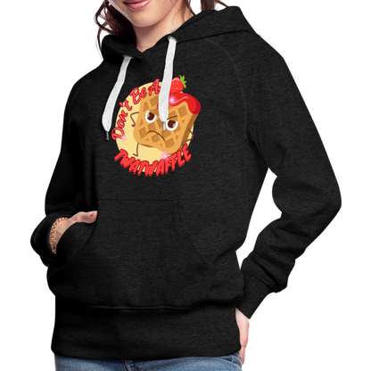 "Waffle" – Women’s Premium Hoodie - charcoal grey