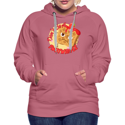 "Waffle" – Women’s Premium Hoodie - mauve