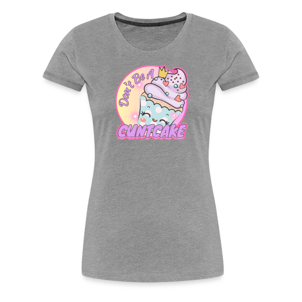 "Cupcake" – Women’s Premium T-Shirt - heather gray