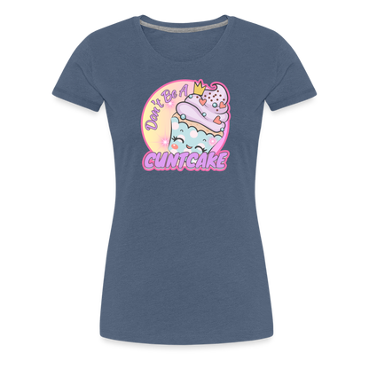 "Cupcake" – Women’s Premium T-Shirt - heather blue