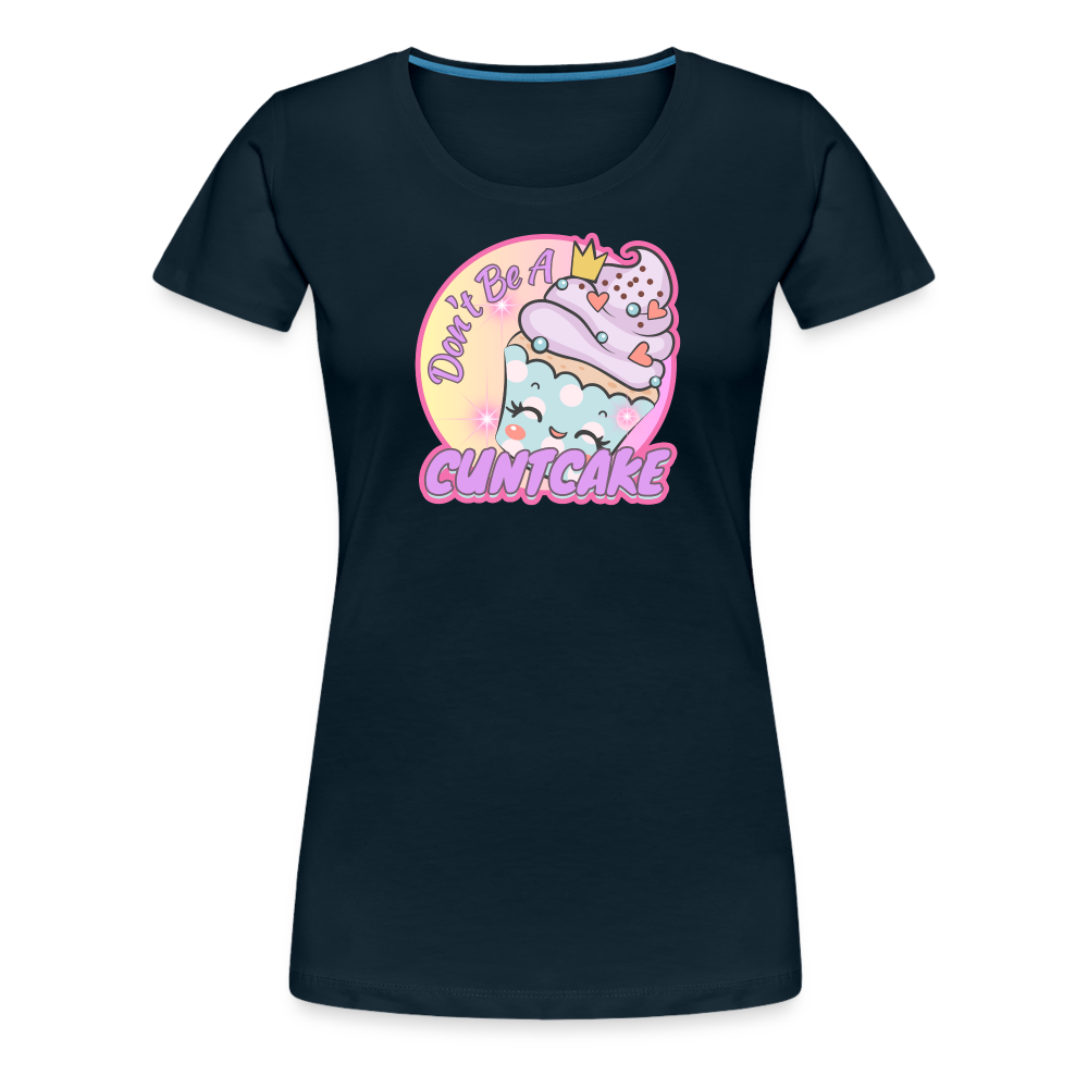 "Cupcake" – Women’s Premium T-Shirt - deep navy