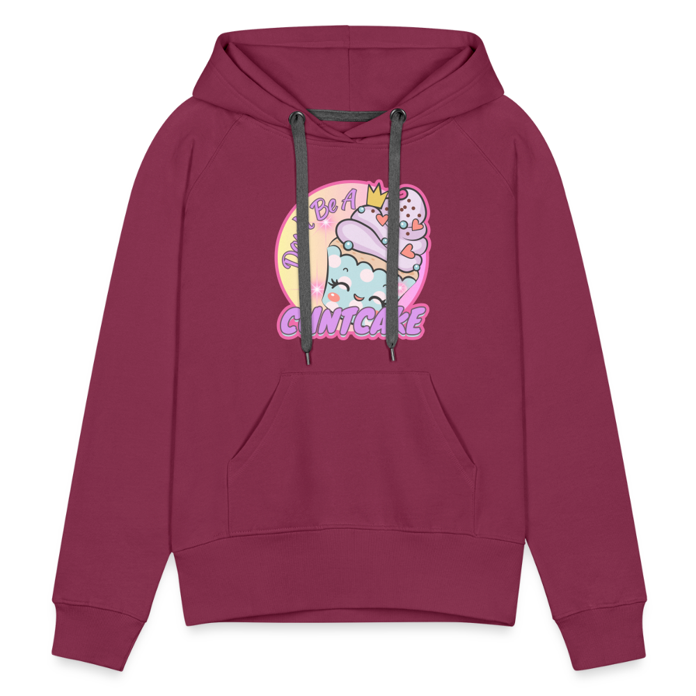 "Cupcake" – Women’s Premium Hoodie - burgundy