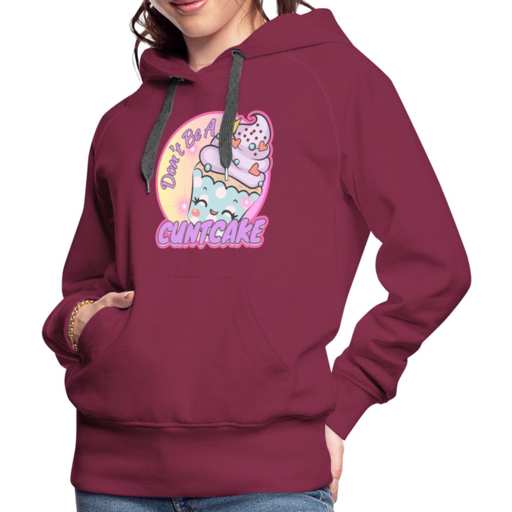 "Cupcake" – Women’s Premium Hoodie - burgundy