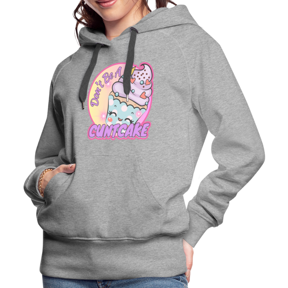 "Cupcake" – Women’s Premium Hoodie - heather grey