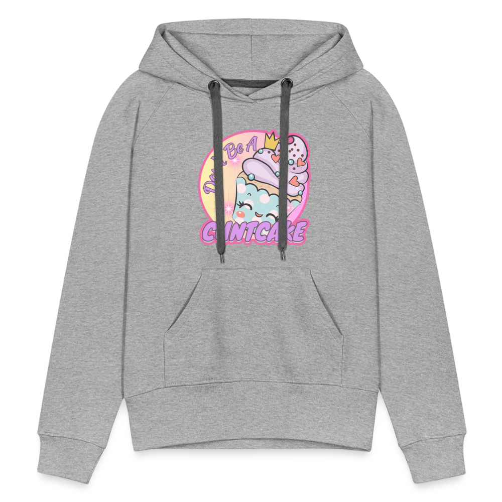 "Cupcake" – Women’s Premium Hoodie - heather grey