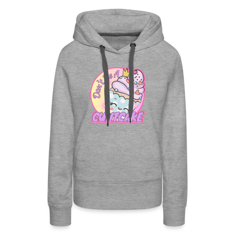 "Cupcake" – Women’s Premium Hoodie - heather grey