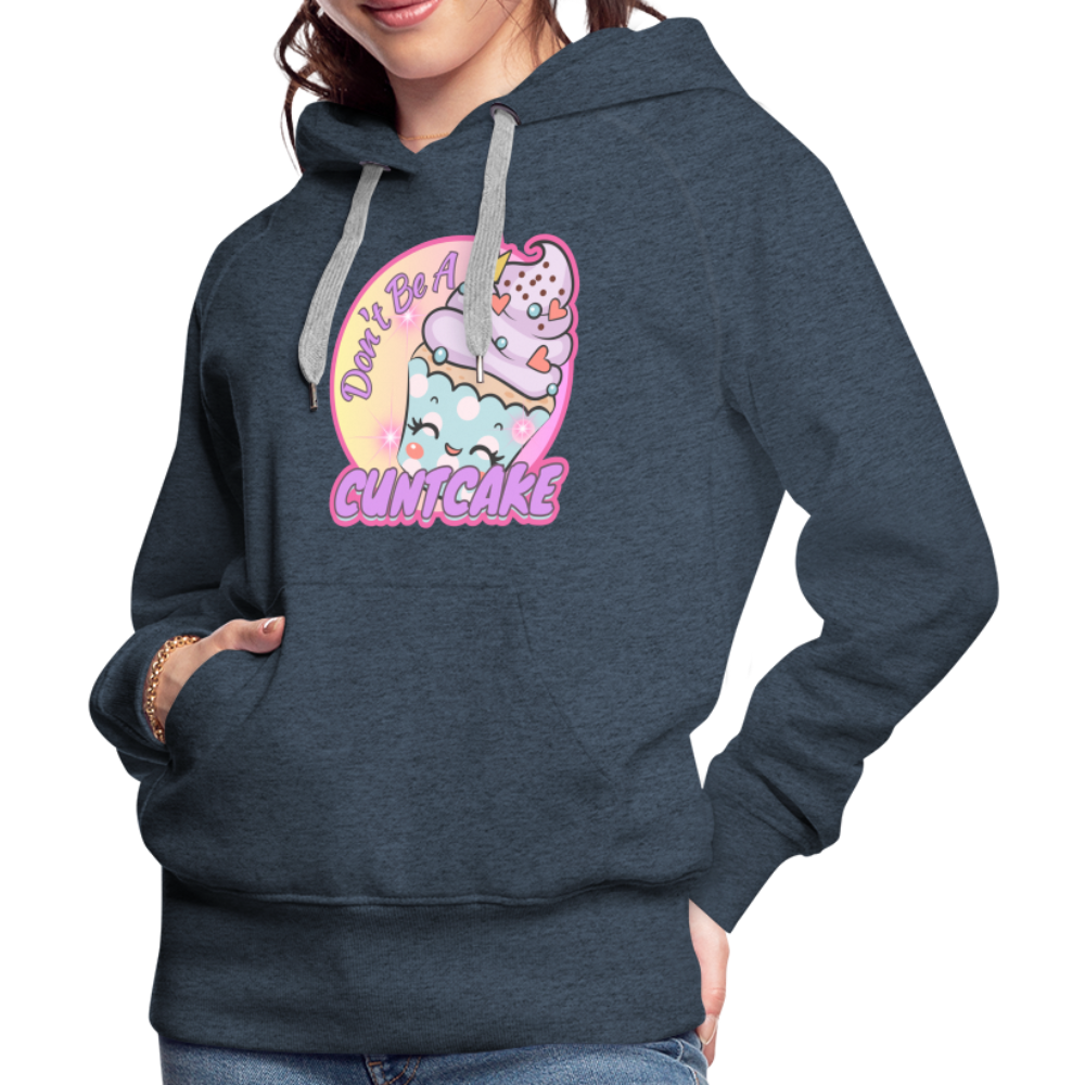 "Cupcake" – Women’s Premium Hoodie - heather denim