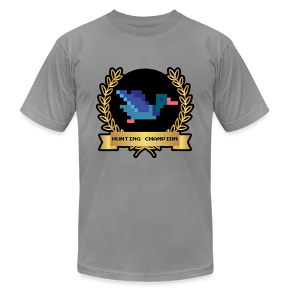 Hunting Champion Unisex Jersey T-Shirt by Bella + Canvas - slate
