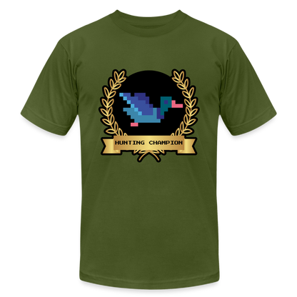 Hunting Champion Unisex Jersey T-Shirt by Bella + Canvas - olive