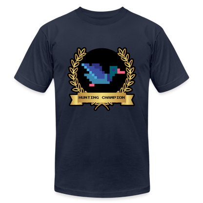 Hunting Champion Unisex Jersey T-Shirt by Bella + Canvas - navy