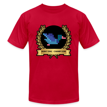 Hunting Champion Unisex Jersey T-Shirt by Bella + Canvas - red