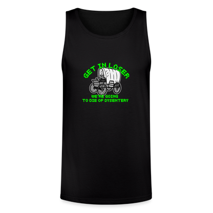 Dysentery Unisex Tri-Blend Organic Tank - black