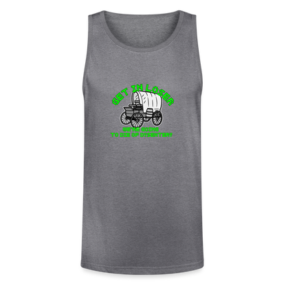 Dysentery Unisex Tri-Blend Organic Tank - heather gray